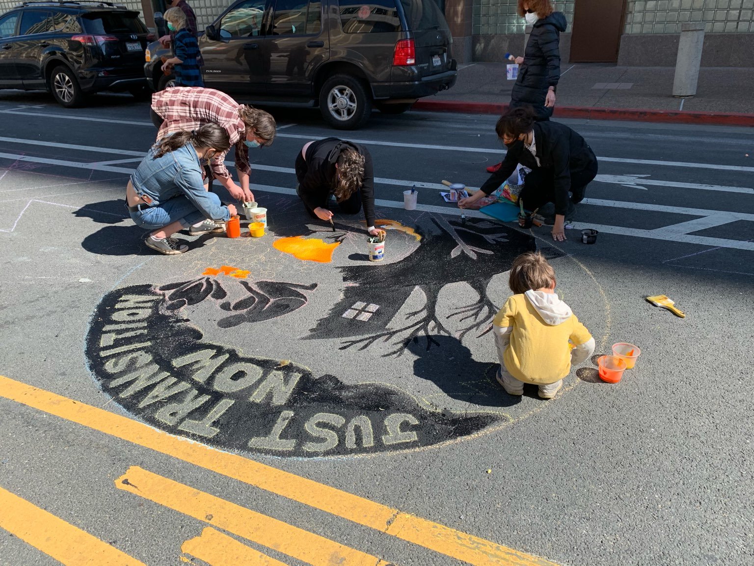 Stop Line 3 Street Mural:February 27th, 2021